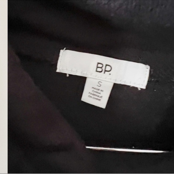 BP Black Soft Knit Long Sleeve Drawstring Cowl Neck Pullover Top size Small NEW - Picture 5 of 7